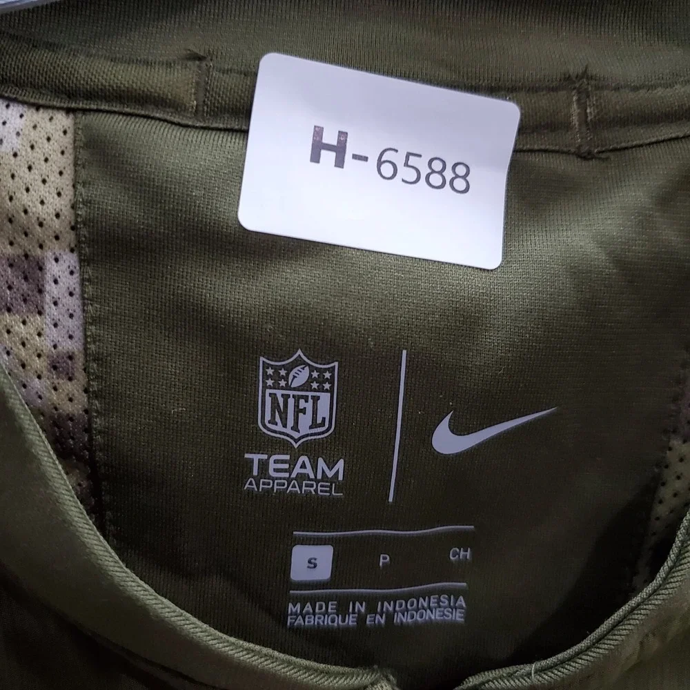 New England Patriots Men Jacket Small Olive Salute To Service USA Nike Full‎ Zip